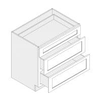 Drawer base · Three-drawers