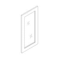 Wall cabinet · Glass doors · 36 in height
