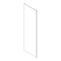 Refrigerator end panel