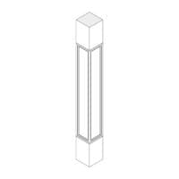Posts · Stacked shelf supports