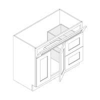 Vanity sink base · 42 in · Door right