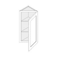 Wall easy-reach corner cabinet