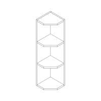 Wall end shelf